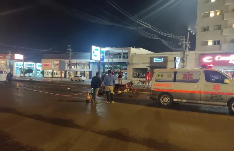 El accidente se produjo sobre la conocida como ruta Transchaco, en zona de Mariano Roque Alonso, Asunción.