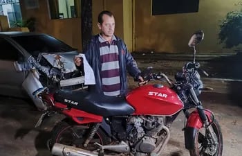 Este trabajador logró recuperar su motocicleta robada gracias al sistema GPS.