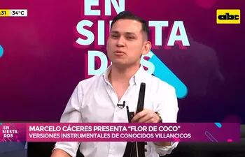 Marcelo Cáceres presenta "flor de coco"