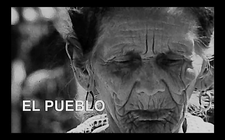 Un fotograma de "El pueblo", filme dirigido por Carlos Saguier.