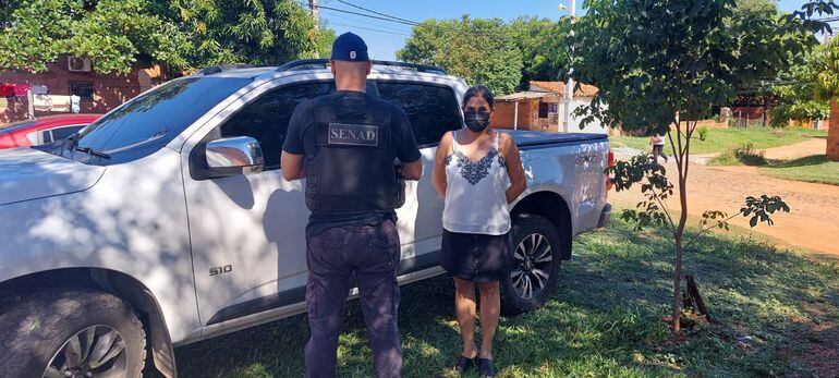 Reina Mercedes Duarte Aguilera fue detenida en Luque.