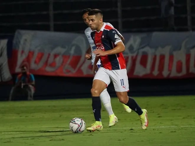 Daniel Rivas, durante el partido de Cerro Porteño contra Sol de América por el torneo Clausura 2021.