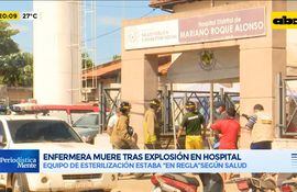 Enfermera muere tras explosión en Hospital