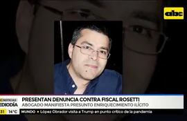 Presentan denuncia contra el fiscal Rosetti