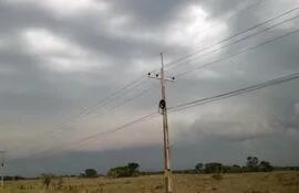Se anuncia la llegada de tormentas eléctricas al departamento de Ñeembucú.