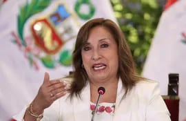 La presidenta del Perú, Dina Boluarte.