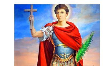 Imagen del soldado romano San Expedito, que intercedió a favor de los cristianos cuando eran perseguidos.