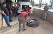 La Senad detectó hoy en Mariscal Estigarribia la existencia de una carga de Permanganato de Potasio dentro de rueda de un camión cisterna.