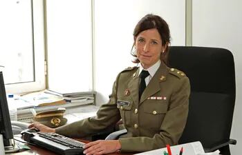 Patricia Ortega, la primera mujer general de las Fuerzas Armadas españolas.