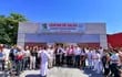 Inauguración oficial del centro de salud de la ciudad de Liberación con la presencia de autoridades y pobladores de la zona