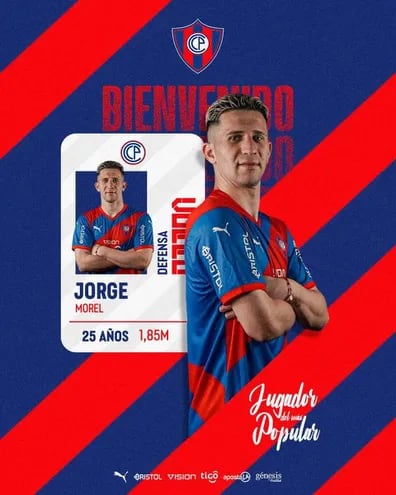 Jorge Morel (25 años) ya viste la camiseta azulgrana. El futbolista utilizará la numero 5.