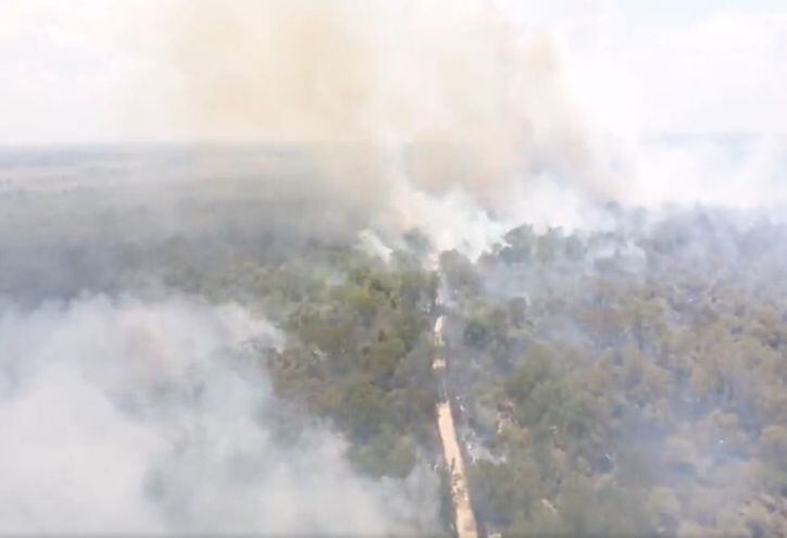 Incendio forestal de gran magnitud en Surubi’y.