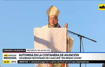 Mons. Edmundo Valenzuela criticó estado de abandono de Asunción