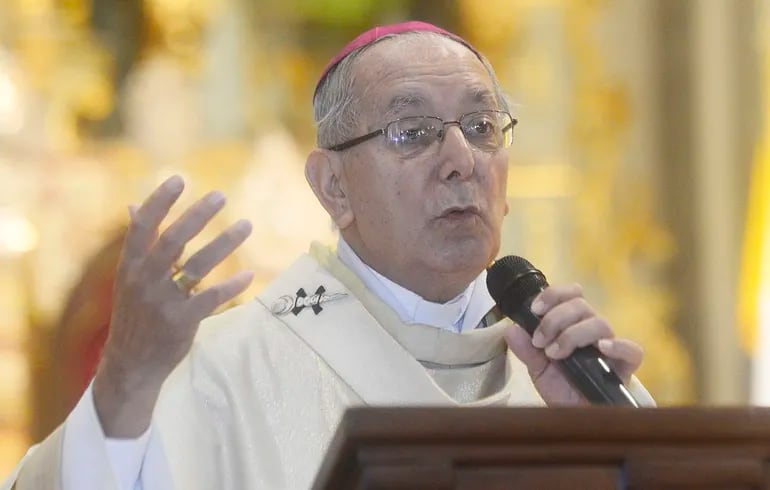 Monseñor Edmundo Valenzuela, arzobispo metropolitano de la Santísima Asunción. En su carta pastoral aboga por la fraternidad en tiempo de pandemia.