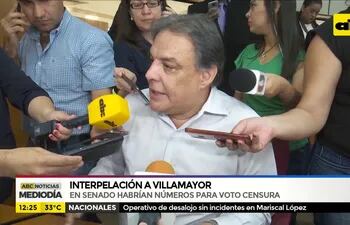 En senado habrían números para voto censura a Villamayor