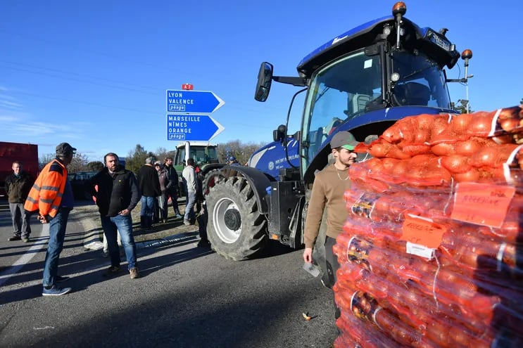 Los agricultores extienden sus protestas en Francia.