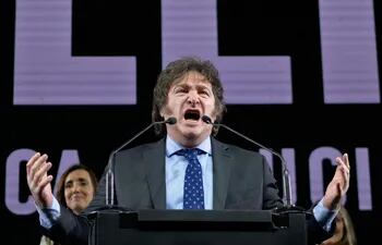 Javier Milei, diputado y candidato presidencial de La Libertad Avanza (Photo by Luis Robayo / AFP).