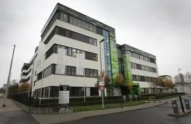 Sede de la compañía alemana Biontech  en Mainz, Alemania.