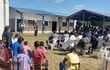 Inauguracion de aula escolar en comunidad San Isidro de los Maskoy, en el distrito de Puerto Casado.