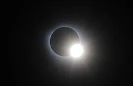 Eclipse de Sol fotografiado desde Torreón, México por la Agencia AFP.