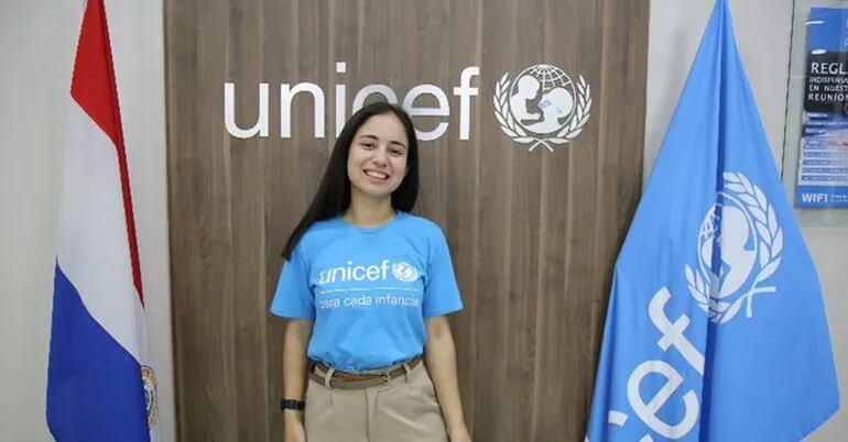 Mercedes Montiel, primera paraguaya joven en ser nombrada activista de la Unicef.