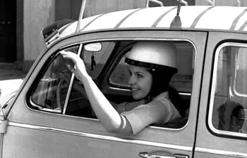 La mujeres se preparaban con entusiasmo para el primer rally femenino en 1970.