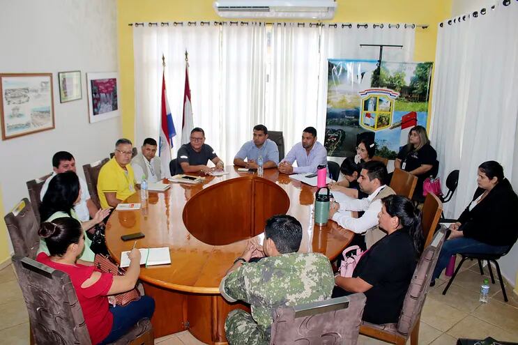 La reunión para la conformación de la comisión interinstitucional se realizó en la Municipalidad de Presidente Franco.