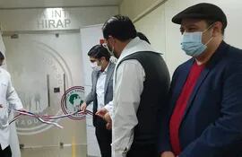 La habilitación de las ocho nuevas camas del Hospital Integrado Respiratorio contó con la participación de autoridades locales.