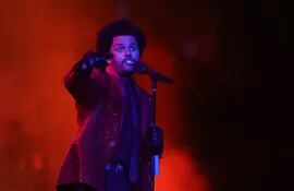 The Weeknd durante su show en el medio tiempo del Super Bowl, el pasado domingo en el estadio Raymond James de Tampa, Florida.