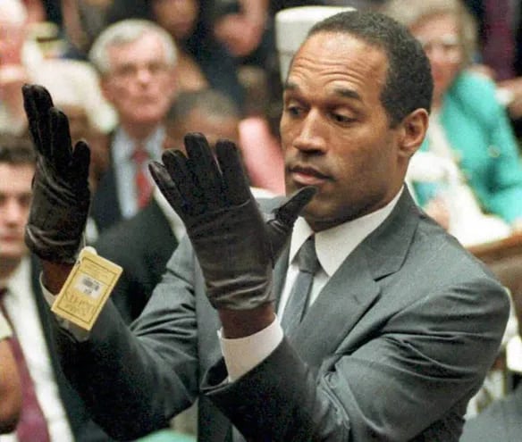 O.J. Simpson durante el juicio por el asesinato de su esposa, en 1995.