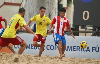 Paraguay cayó ante Colombia y quedó fuera de la Copa América de Fútbol Playa.