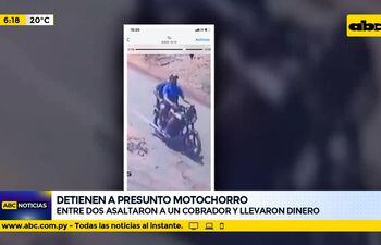 Detienen a presunto motochorro en Villa Elisa