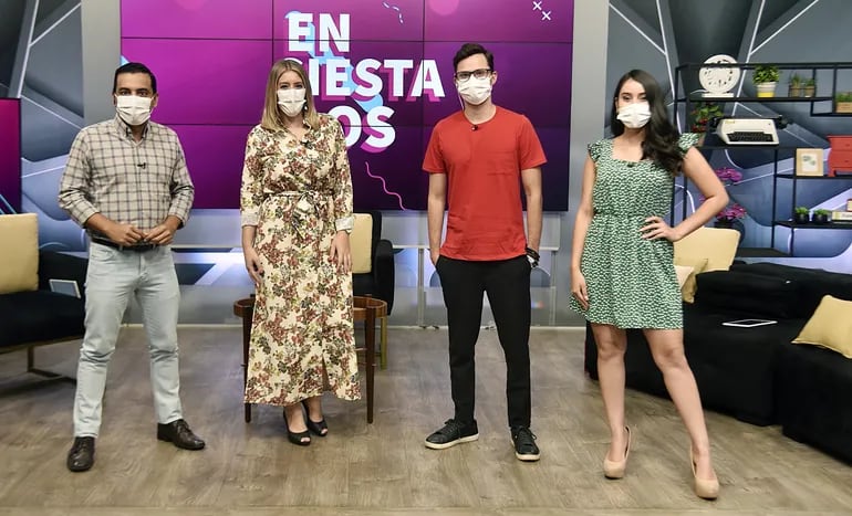 Rubén Darío Orué, Denise Hutter, Nelson Rivera y Fiona Aquino están presentes todas las tardes en “Ensiestados”, por ABC TV.