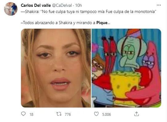 Memes de Shakira, Piqué y "Monotonía" la nueva canción de la colombiana -  Soy un viral - ABC Color