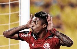 Bruno Henrique (32), delantero de Flamengo.