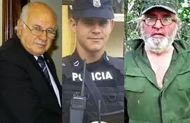 Óscar Denis, Edelio Morínigo y Felix Urbieta, secuestrados por el EPP.