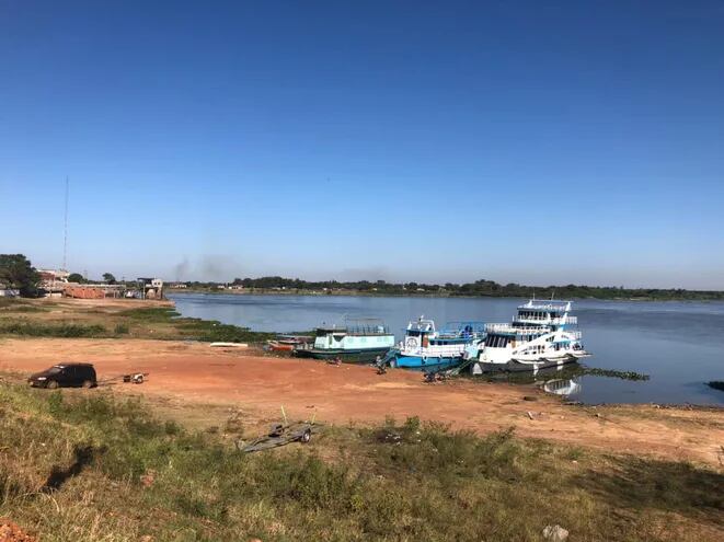 La bajante del río Paraguay afecta la navegabilidad en Concepción.