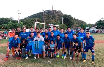 Formación del club Unión Progreso que derrotó de visitante al último campeón, Cerro Lambaré