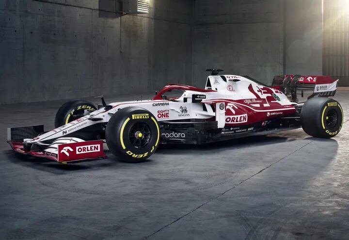 Alfa Romeo desveló el diseño del C41 para la temporada 2021 de la Fórmula 1.