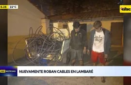 Video: Encontrados en flagrancia robando cables