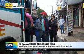 Pasajeros siguen denunciando regulada de buses