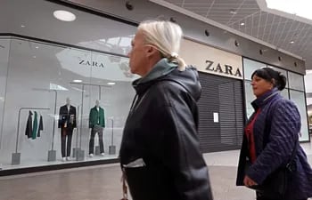 Closed shops of Inditex group in Russian malls
