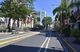 La calle Palma registra nulo movimiento.