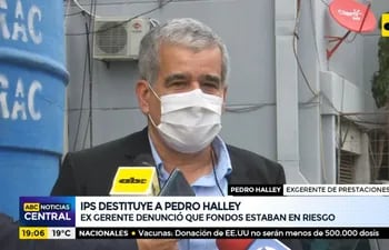 IPS destituye a Pedro Halley