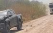 Accidente automovilístico a consecuencia de la intensa polvareda en los caminos del Chaco.