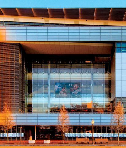 El Newseum (el museo de la prensa), en Washington (EE.UU.).