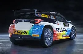Imponente el Toyota Yaris GR Rally2 del español Jan Solans.