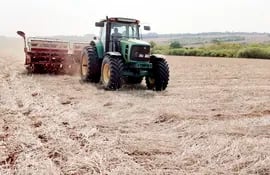 “A full” sigue la siembra  de soja tras las lluvias. Permitirán terminar y afianzar  los cultivos, dijeron productores.