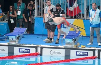 El paratleta de natación, Rodrigo Hermosa (20 años) fue de lo mejor para nuestro país en Santiago.