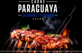 Una de las imágenes que serán difundidas por medios trasandinos, para promover la carne paraguaya.